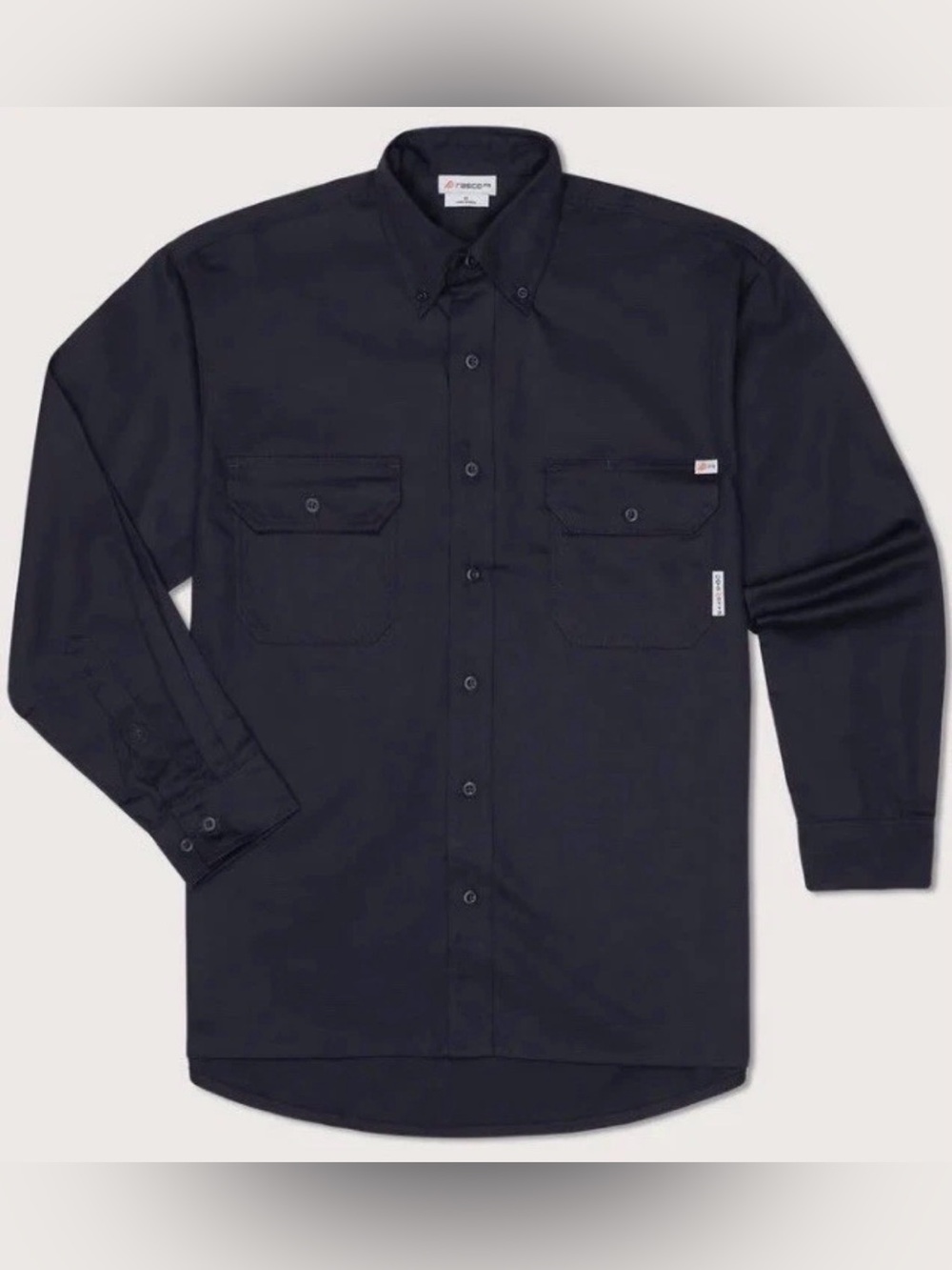 NWT Rasco FR FR1303NV Navy Uniform Shirt 3XLT 3XL Tall Long Sleeve Button Down